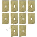 Leviton 89201 Oak Finished Wood Toggle Cover Wallplate Switchplates 10PK. Fixed Price $32.29.