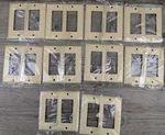 10 Mulberry 99402 - Gang Gfi Ivory Painted Metal Block Receptacle Wallplate. Fixed Price $29.95.