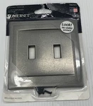 Somerset 2-GANG Screwless Toggle Switch Wall Plate Brushed Nickel 662657 146 .. Fixed Price $10.46.