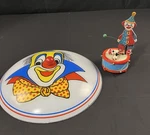 Clown Lovers Dancing Music Box And Light Fixture Cover. Baby Room. Fixed Price $49.99.