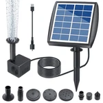 Lewisia 2W Solar Bird Bath Pump With Usb Charging For Pool Pond Garden Decora.... Fixed Price $26.91.