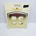 Baldwin Brass Colonial Double Duplex-outlet Plate Solid #4781-030. Fixed Price $15.75.