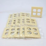 Cooper 2150V Ivory 2-GANG Duplex Outlet Receptacle Cover Plastic Wallplate 15PCS. Fixed Price $16.14.