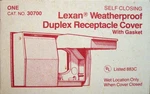 4-MULBERRY 30700 Lexan Weatherproof Self-closing Duplex Receptacle Covergray Nos. Fixed Price $14.99.