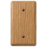 Amerelle Contemporary Light Brown 1 Gang Oak Wood Blank Wall Plate Pc. Fixed Price $10.67.