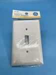 Ge Switch Wall-plate White Oversized Single Toggle Unbreakable Nylon Item #40020. Fixed Price $6.79.