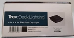 Trex Decking Flat Post Lighting Charcoal Black BKSQLEDCAP4X4C. Fixed Price $123.99.