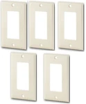 (5 Pieces) Cooper Wiring 2151A 1G Deco Wall Plate Almond. Fixed Price $17.99.