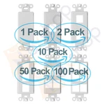 Nex Decora RJ45 Network Keystone Wall Plate Insert - 1 2 3 6 Port Lot. Fixed Price $59.99.