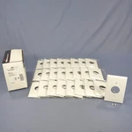 Cooper 2031W White 1-GANG 1.406IN. Outlet Plastic Mid-size Wallplate Cover 25PCS. Fixed Price $23.74.