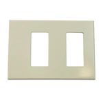 Lightolier Controls FB2SLAL Multi 2-GANG Faceplate Wall Plate, Almond. Fixed Price $16.99.