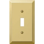 6-AMERELLE 1-GANG Stamped Steel Toggle Switch Wall Plate Polished Brass 163TBR. Fixed Price $33.89.