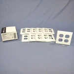 Cooper 2150W White 2-GANG Receptacle Thermoset Wallplates Outlet Cover 10PCS. Fixed Price $13.29.
