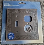 Creative Accents Wall Plate Antique Bronze Dura-metal X1406AZ. Fixed Price $9.45.