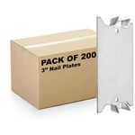 200 Pack Airmont Products 3 Safety Nail Plate For Wood Studs 16-GAUGE Steel 1.5. Fixed Price $97.11.