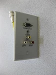 C2G Rapidrun Vga (HD15) + Audio Composite Video Stereo Metal Wall Plate 42320. Fixed Price $15.00.
