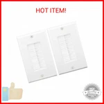 Vce Brush Wall Plate Cable Pass Through, Single Gang Decorator Cover For Lo. Fixed Price $10.99.