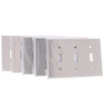 5 Cooper Antimicrobial Stainless Steel 3G Switch Cover Toggle Wallplates 93073AM. Fixed Price $36.09.