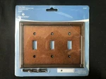 135772 Brainerd Ruston 3-GANG Sponged Copper Triple Toggle Standard Wall 162658. Fixed Price $11.99.
