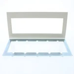 Leviton ACWP5-NTL Natural 5-GANG Acenti Screwless Wallplate With Alignment Cover. Fixed Price $14.24.