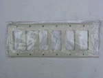 Leviton 80436-A 6-GANG Almond Decora/gfci Wall Plate, New. Fixed Price $5.95.