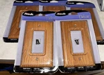 Amerelle Decor Solid Oak 1-GANG Rocker Wall Switch Plate 4025R Lot Of New. Fixed Price $19.99.