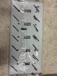 5-GANG White Thermoplastic Switch Plate New. Fixed Price $12.00.