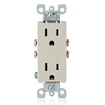 Leviton 5325-T Duplex Grounding Receptacle 15A 125V Light Almond. Fixed Price $19.99.