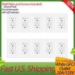 10X 20A Electric Gfci Receptacle With Screwless Wall Plates,indoor/outdoor Use. Fixed Price $71.96.