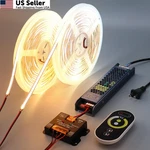 Benlun 24V Cct Cob Led Strip Lights Kit (2 65.6FT, White 2700K-6500K. Fixed Price $134.02.