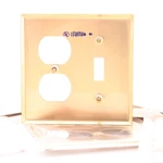 Leviton Satin Solid Brass Receptacle Outlet Cover Wallplate Switchplate 81005. Fixed Price $8.54.