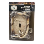 Faux Antler & Birch Bark Big Sky Carvers Livin' Lodge Single Switch Plate Cover. Fixed Price $10.99.