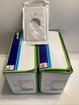 (50 ) Leviton Standard Plastic Face Covers White Power Outlet #001-88004. Fixed Price $49.99.