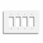 Oversize Decora Gfci Outlet Cover Wall Plate 6X9-1/2 Jumbo 4-GANG Us Made. Fixed Price $17.50.