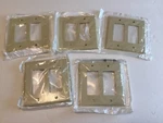 Lot Of 5 Leviton Decora 80609-I Midway Size Rocker Switch Wallplate, Ivory. Fixed Price $11.99.