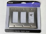 Amerelle Decor Century Brushed Nickel Wall Plate Rocker Light Switch 163RRRBN. Fixed Price $11.99.