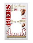 San Francisco 49ERS Subway Art Standard Wall Outlet Cover Nfl Football Mens. Fixed Price $6.95.