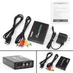 Hdmi To 3 Rca Av +s-video Cvbs Composite R/l Audio 1080P Converter Us Plug Power. Fixed Price $35.54.
