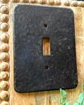 Vintage-black Metal Iron Single Switch Scroll Victorian Style Cover Wall Plate. Fixed Price $9.96.