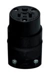 Leviton C20-515CR-000 Black Commercial Rubber Ground/straight Blade Connector. Fixed Price $10.74.