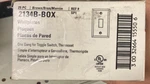 Cooper Wiring 2134B Box Toggle Wallplates, Of 25, Brown New. Fixed Price $38.99.