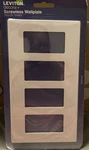 Leviton Screwless Ivory 4 Gang Wall Plate 80312-W New. Fixed Price $12.99.