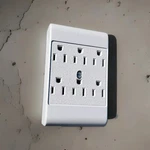 Leviton 6ADPT 6-OUTLET Grounding Adapter (white). Fixed Price $8.87.