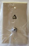 Dynaflex CA-1030 Combination Telephone / Coax Wall Plate Ivory Rv Motorhome. Fixed Price $5.00.