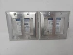 2 Leviton Stainless Steel Gang Metal Decora Wallplate Satin Finish. Fixed Price $14.99.