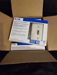 Eaton 5134LA-10-L Standard Single Gang Toggle Wallplate Light Almond 50 Pack. Fixed Price $37.99.