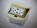 Leviton Pop-up Floor Box With Dual Type 3.6AMP Usb Charger 20 Outlet Brass. Fixed Price $37.95.