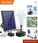 4W Solar Pond Filter & Fountain Pump With 5 Nozzles Eco-friendly Water Garden. Fixed Price $45.99.