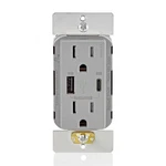 Leviton T5634-G 60W 20V2.5A 5V2A Usb Dual A/type-c Power Delivery In-wall. Fixed Price $118.60.