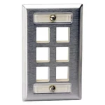 Hubbell Premise Wiring SSFL16 Plate, Ports, Gray. Fixed Price $21.45.